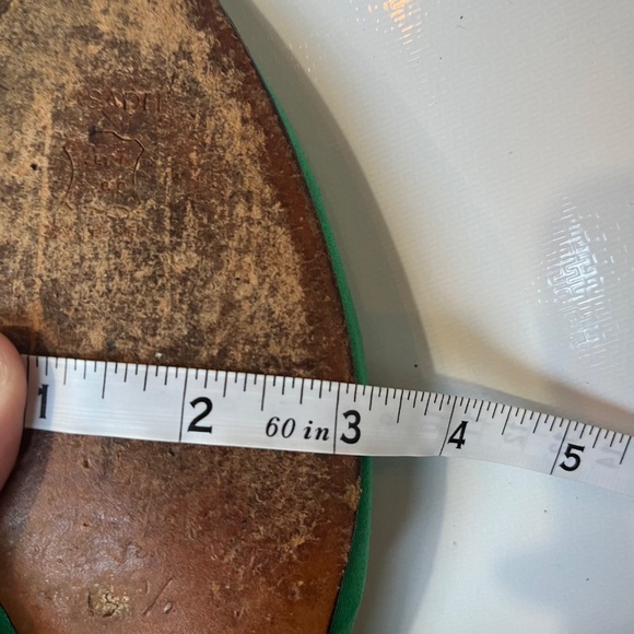 Vintage Casadei Emerald Satin Heeled Loafer Green, Made in Italy, 39.5 / 9.5 - Picture 13 of 13